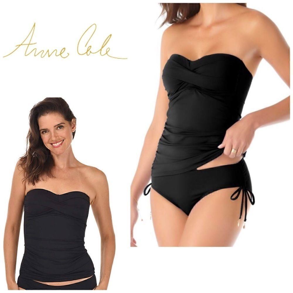 Anne Cole tummy control tankini top. NWT